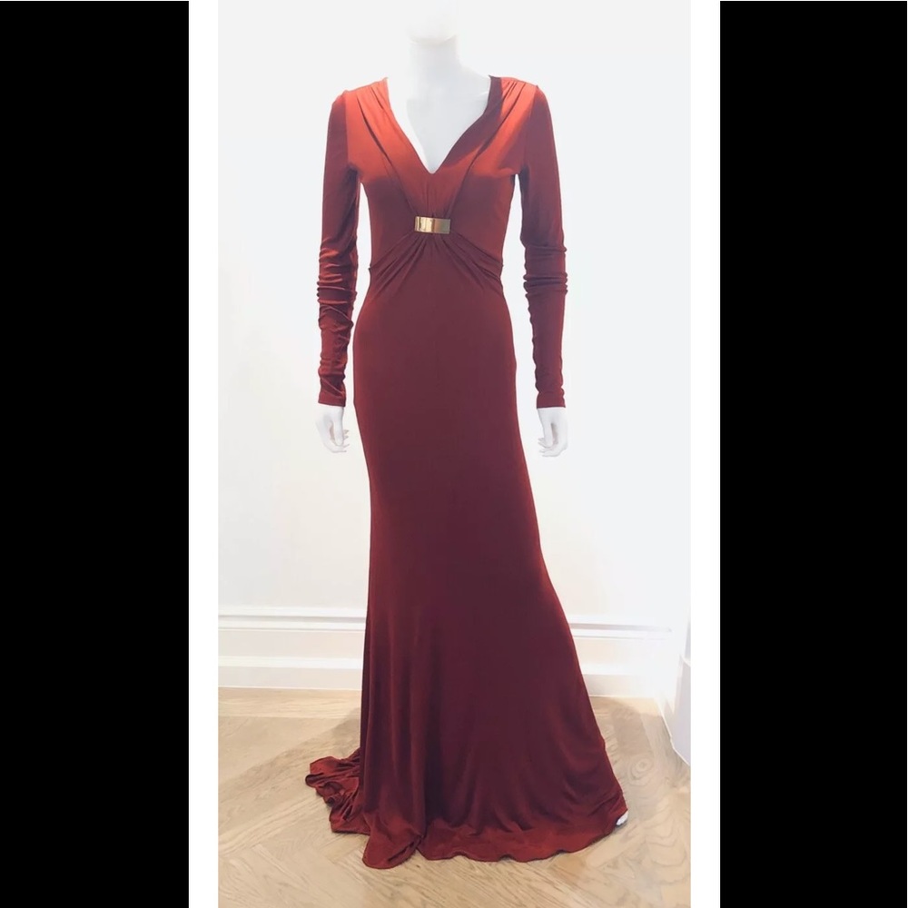 WOMENS PUCCI GOWN IN RED, STRETCH JERSEY SIZE 6